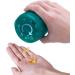 KIGI Large Supplements Organizer | Moistureproof Vitamin Pill Dispenser | Travel Medication Case with Labels | Green - Buy Online on GoSupps.com