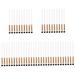NOLITOY Eye Makeup Brush 50 Pcs Makeup Brush Eyeshadow Brush Eye Brush for Eyeshadow Tool Brush Wooden Handle White Make up 17.50X1.00X1.00CMx5pcs Whitex5pcs