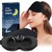 Sleep Mask for Women Men 100% Blackout 3D Contoured Cup Blindfold Eye Mask for Sleeping Washable Non-Pressure Eye Shade Covers with Adjustable Strap for Travel Meditation Side Sleeper