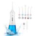 GT MEDIA Cordless Water Flosser Oral Irrigator: Dental Teeth Cleaner IPX7 Waterproof 3 Modes with 5 Jet Tips Professional Cordless Dental Oral Irrigator Deep Clean for Home and Travel