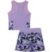 Girls Camouflage Purple Golf Tennis Dress Set with Racerback Tank Top | TiaoBug Kids Sport Skort Outfit - Size 6 - Buy Online on GoSupps.com