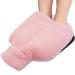 ATEECO Heated foot warmers 2 liters of rubber heat bottle heated slippers foot warmers soft plush coating heating pillows foot warmer for office and at home (unit size pink) One Sze Rose