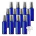 ZEOABSY 12 Pieces 100 ml Blue Lotion Bottles with Black Pump 100ml Empty PET Plastic Lotion Pump Bottle Cosmetic Gel Travel Container for Cosmetic Make up Cleaning + 2 x Funnel Blue 100ml