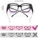 LVIOE Blue Filter Glasses - Reduces Eye Strain for Glasses & Non-Glasses Wearers | Purple Computer Glasses | International Shipping Available - Buy Online on GoSupps.com