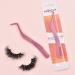 Clusters DIY Lash Tweezers Eyelash Applicator 2 in 1 Lash Tweezers Strip Lashes Double Ended Eyelash Tool with Built in Lash Comb for Precise Lash Application Curved Eyelash Nipper - Buy Online on GoSupps.com