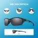 Duduma Polarized Sports Sunglasses | Tr90 Black Matte Frame | Black Lens - Buy Online on GoSupps.com