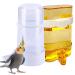 2 pieces birds water dispenser plastic birds automatic water dispenser feed dispenser bird water dispenser for small and medium -sized birds such as parrots couple birds pigeons and stare 220ml/415ml
