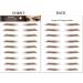 120 Pairs Eyebrow Tattoos Stickers Eyebrow Water Transfers Stickers Hair-Like Waterproof Eyebrow Stickers for Brow Grooming Shaping brown - Buy Online on GoSupps.com