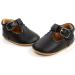 Baby Anti-Slip First Walking Shoes | Soft Sole Toddler Sneakers for Boys & Girls | Infant PU Leather Prewalkers with Socks | 0-18 Months (6-12 Months, Black) - Buy Online on GoSupps.com