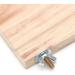 Natural Wood Parrot Bird Cage Perches Stand Platform Pet Parakeet Wooden Budgie Toys Hanging Supplies 13cmx9cm(1 PcsWooden) - Buy Online on GoSupps.com