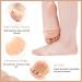 4 Pcs Soft Metatarsal Foot Cushions - Breathable Silicone Gel Pads for Neuroma & Callus Relief - Hypoallergenic & Reusable Spacers (Flesh & White - Buy Online on GoSupps.com