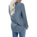 FAVIPT Twisted Knot Long Sleeve Tunic Top - XX-Large, Blue | Casual Fall Fashion Blouse - Buy Online on GoSupps.com