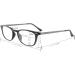 Eyekepper Retro Square Reading Glasses - Black +1.0 Plastic Frame with Metal Arms | Stylish & Comfortable | International Shipping - Buy Online on GoSupps.com