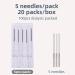 100pcs ZHONGYAN TAIHE Sterile Disposable Needles - Beauty Massage Sterilization & Pain Relief (0.25*30mm) - International Shipping - Buy Online on GoSupps.com