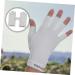 Healeved 2 Pairs Uv Gloves Nail Dryer Uv Glove Gel Manicure Gloves Fingerless Manicure Gloves Uv Shield Gloves Nail Gel Uv Nail Gloves Lamp Fabric Anti-uv White Women's - Buy Online on GoSupps.com