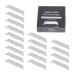 Magiclulu 300 pcs razor blade facial cutter old bears replacement facial rasier Razor apparatus hairdresser half -sided cutter manual knife noodle cutter man stainless steel