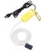 USB air pump aquarium quiet oxygen pump aquarium mini portable oxygen air pump with 1.5m network cable 1 air stone 1 silicone hose and oxygen pump aquarium accessories yellow