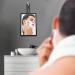 Handheld Hand Mirror for Salon and Barbershops - Portable Black Makeup Vanity Mirror with Handle - Buy Online on GoSupps.com