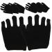 FRCOLOR 12 Pairs Protective Gardening for Dry Hands for Gardening Cosmetic Black Industrial Black Work