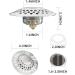 Versatile Bathroom Sink Stopper Tub Drain Cover Convenient Sink Drain Stopper Water Seal Function Alloy & Brass Sink Plug - Buy Online on GoSupps.com
