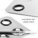MWOOT Stainless Steel Makeup Palette Set - 2 Sets with Spatula for Pigment & Nail Art Mixing - Buy Online on GoSupps.com