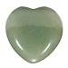 Morella gemstone heart lucky charm stone heart to take away 3 cm in velvet bag green aventurine