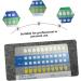 Ultechnovo Tooth Color Card Set - 6 Pieces x 20 | Accurate Tooth Shade Guide for Bleaching & Oral Care - Buy Online on GoSupps.com
