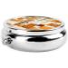 Mid Century Modern Round Pill Box | 3 Compartment Portable Travel Organizer for Medicine Vitamins & Tablets - Decorative Mini Pocket Case - Buy Online on GoSupps.com