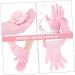 POPETPOP 1 Pair Beauty Protective Glove Dry Rough Hand Sun Protection Gloves for Women Tropical Headdress No Crease Hairpin Black Pink Moisturizing Sebs Dry Skin Women's - Buy Online on GoSupps.com