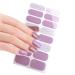 20 Pcs Semi Cured Gel Nail Strips With Soft Glossy Gel Finish Long Lasting Nail Wraps Glitter Gel Nail Stickers Convenient And Easy To Use Nail Sticker Ze0531