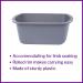 McKesson Plastic Wash Basin - 7 qt - Rectangle Design - 1 Count - Pack of 1 - Buy Online on GoSupps.com