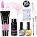 LOUMMRCY Polygel Nail Kit - Complete 8-Piece Starter Set for Nail Extensions & Art | DIY French Manicure at Home - Buy Online on GoSupps.com