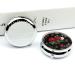 Round Rose Print Pill Box | 3 Compartment Portable Medicine Organizer | Decorative Metal Pocket Pill Case - Perfect Gift - Buy Online on GoSupps.com