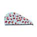 Flowers and Lady Bugs Microfiber Hair Towel Soft Super Absorbent Hair Towel Wrap for Women Coral Velvet Quick Dry Hair Cap for Long Curly and Thick Hair