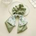 5PCS Floral Chiffon Bow Hair Scrunchies - Short Hair Scarf with Ribbon Hair Bow Ties for Women - Buy Online on GoSupps.com