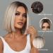 Esmee Ombre Brown to Blonde Synthetic Bob Wig - 14 Inch, Shoulder Length for Women - Ideal for Daily Wear, Parties & Cosplay - Buy Online on GoSupps.com