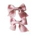 2pcs Hair Bows Alligator Clips Barrettes Alligator Hair Clips Hair Accessories Bowknot Barrette Small Non-slip Bow Hair Clips Fashion Cute Ponytail Barrettes for Teens Wear Clips (pink) 5