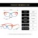 Buy SERONI TR90 Cat Eye Blue Light Blocking Glasses - Stylish Orange-Blue Anti UV Glasses for Men & Women | 56mm Reading & Computer Glasses - Buy Online on GoSupps.com