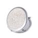 Lurrose Travel Mirror Bling Compact Mirror Round Folding Mirror Double- sided Cosmetic Mirror Portable Pocket Mirror Rhinestone Mirror for Travel and Home Use (White) Travel Wallet