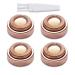 4Pcs Facial Hair Remover Replacement Heads, Number-one Hair Removal Blade for Women's Painless Epilator, Used for Hair Remover and Soft Touch, Gold Rose(Cleaning Brush Included)