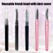 8 PCS Eyelash & Eyebrow Brush Set - Mascara Wands Comb & Shield Applicator for Lash Extensions & Makeup - Travel Friendly Makeup Brushes - Buy Online on GoSupps.com