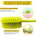 Shop Shower Body Silicone Bathing Brush - Soft Bristles Long Grip for Men & Women | Peeling Massage & Sensitive Skin Care (Green) - Buy Online on GoSupps.com