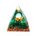 ycyingcheng 6CM Pyramid Ogan Crystal Energy Tower Nature Reiki Chakra Crushed Stone Crystal Pyramid Stone of Courage Healing Throat Chakra Stress Relaxation for Meditation Protection