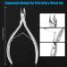 Professional Grade Stainless Steel Cuticle Nipper with Pusher - Durable Manicure & Pedicure Tool for Fingernails and Toenails (Silver) - Buy Online on GoSupps.com