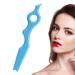 Eyebrow Pencil Stencil Silicone Eyeliner Tool Aid Portable Silicone Eyeliner Stencils Ruler Multifunctional Eye Makeup Tool for Eyeliner Eyeshadow Lipstick Lvtfco Blue