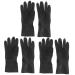 minkissy 6 Pairs Hair Salon Gloves Medium Black Hair Dye Gloves Mens Tool Belt Hairdressing Supplies Hair Coloring Rainbow Classroom Decor Reusable Dye Gloves Hair Man Particles Emulsion