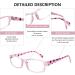 5 Pack Women's Blue Light Blocking Reading Glasses - Anti UV Multicolor 1.25x - Clear Vision & Comfort - Buy Online on GoSupps.com