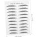 Beavorty 20 Sheets Imitation Eco Eyebrow Sticker makeup black stickers makeup stickers Eyebrow Shaping - Buy Online on GoSupps.com