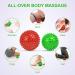 Uraqt Fascia Ball Set - Small Hedgehog Massage Balls for Muscle Tension Relief | Green & Red Knobbed Massage Balls for Feet Back Neck Hands - Buy Online on GoSupps.com