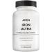 Amen Iron Ultra Supplement + Copper Folate Vitamin C and Vitamin B12-2-Month Supply - Ferrous Sulfate Iron Vitamin - Iron 65mg Per Serving - Iron Folic Acid - Non-GMO Iron Pills - 60 Capsules